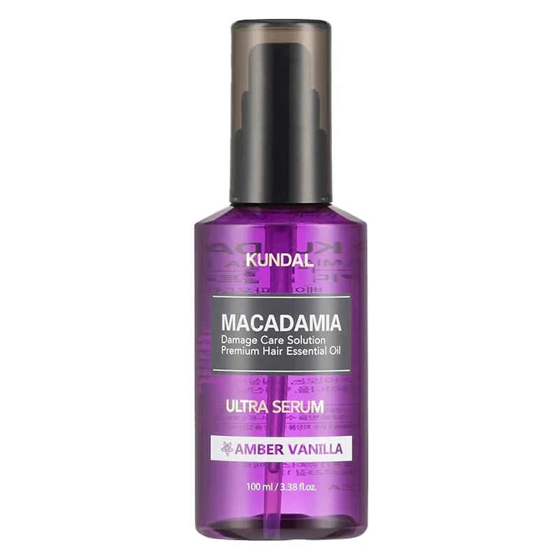 Kundal Macadamia Ultra Hair Serum Amber Vanilla 100ml nourishing hair serum